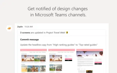 Zeplin for Microsoft 365 — screenshot