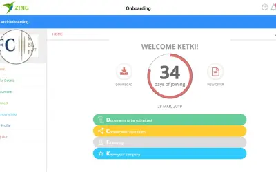 ZingHR for Microsoft 365 — screenshot