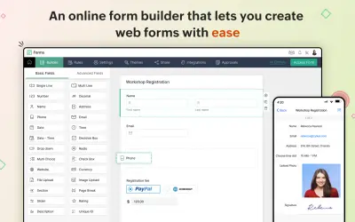 Zoho Forms for Microsoft 365 — screenshot