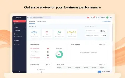 Zoho Inventory for Microsoft 365 — screenshot
