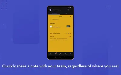 Zoho Notebook for Microsoft 365 — screenshot