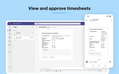Zoho People for Microsoft 365 — screenshot