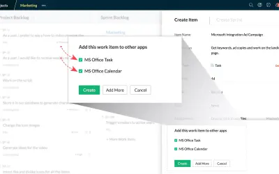Zoho Sprints for Microsoft 365 — screenshot