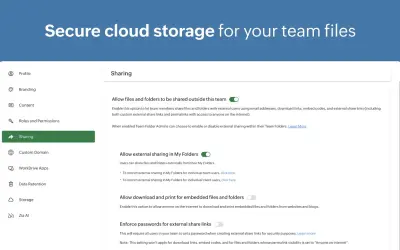 Zoho WorkDrive for Microsoft 365 — screenshot