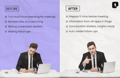 1Page - AI-Powered Meeting Prep Assistant. Sales Success, Simplified with 1Page for Salesforce — screenshot