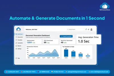 360 InstantDocs: PDF, Word & Excel Document Generation & eSign for Salesforce for Salesforce — screenshot