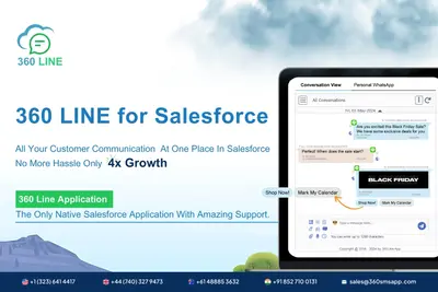 360 Line - Best Instant Communication Application on Salesforce for Salesforce — screenshot