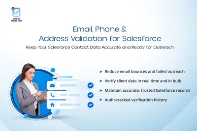 360 Verify the Email: Validate Email, Address, and Phone Data on Salesforce CRM for Salesforce — screenshot