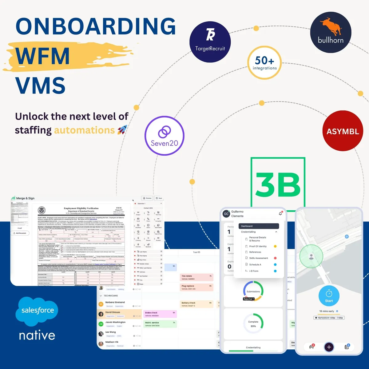 3B AI Recruiter — screenshot from the Salesforce AppExchange listing