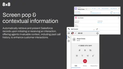 8x8 for Salesforce: Cloud Contact Center | Unified Communications | CTI | IVR for Salesforce — screenshot
