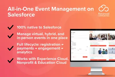 AC Events Enterprise: In-person, Virtual, and Hybrid Event Management for Salesforce — screenshot