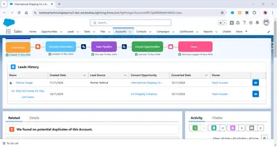 Account Journey for Salesforce — screenshot
