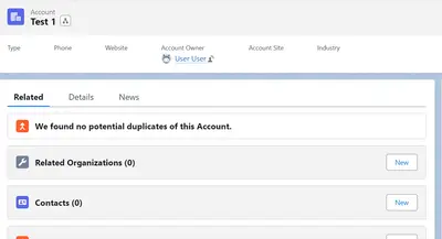 Account Linker for Salesforce — screenshot
