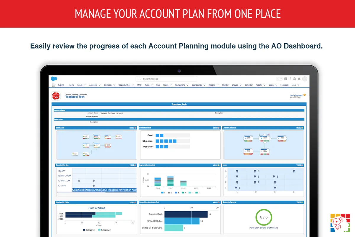 Account Optimizer — screenshot from the Salesforce AppExchange listing