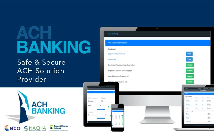 ACH Banking — screenshot from the Salesforce AppExchange listing