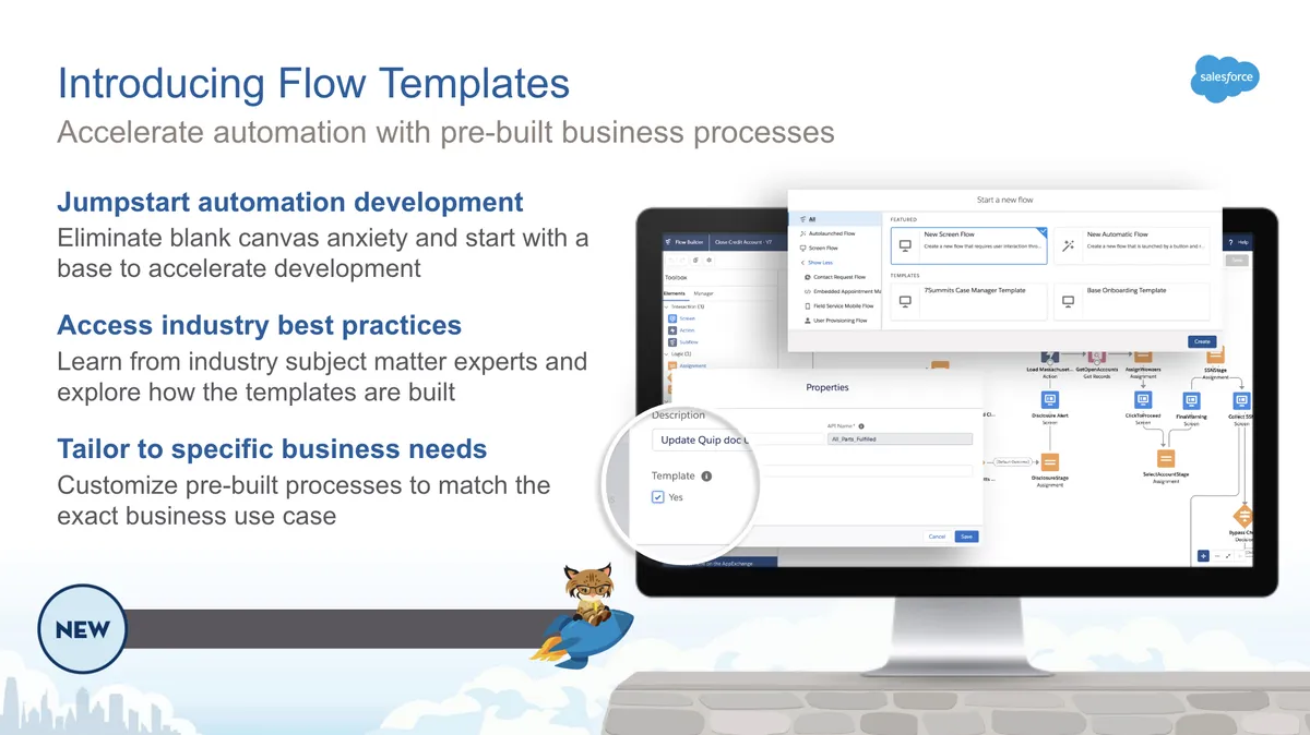 Adding Multiple Related Records (Flow Template) — screenshot from the Salesforce AppExchange listing