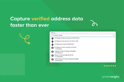 Address Verification Flow Component: autocomplete addresses with verified data for Salesforce — screenshot