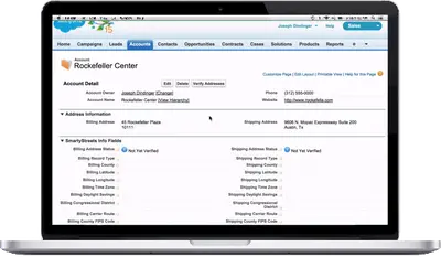 Address Verification from To A Finish for Salesforce — screenshot