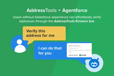 AddressTools Agentforce - Actions for verifying postal addresses. for Salesforce — screenshot