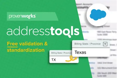 AddressTools Free: Address Validation and Standardisation Suite for Salesforce — screenshot
