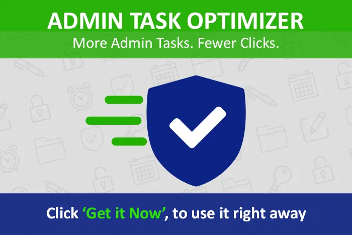 Admin Task Optimizer powered by Extentia — screenshot from the Salesforce AppExchange listing