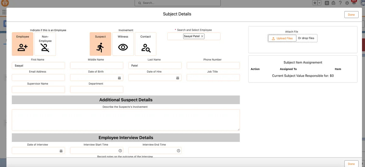 AdmiralBridge Operational Loss Management — screenshot from the Salesforce AppExchange listing