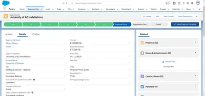 Advanced Forecasting for Salesforce — screenshot