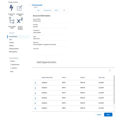 Advanced Lightning Record Creator for Salesforce — screenshot