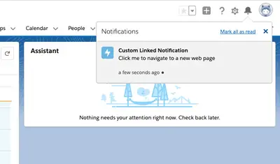 Advanced Notifications for Salesforce — screenshot