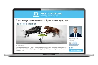 AdvisorStream | Digital Marketing Automation for Financial Advisors for Salesforce — screenshot