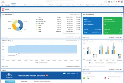 Advyzon for Salesforce — screenshot