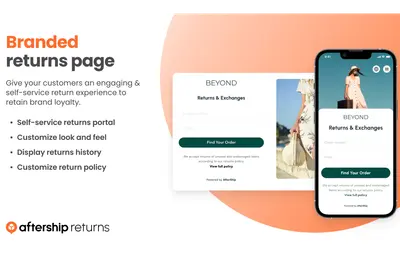 Aftership Returns Headless for B2C Commerce for Salesforce — screenshot