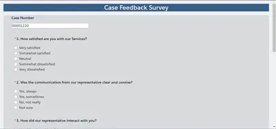 Agent Performance Survey for Salesforce — screenshot
