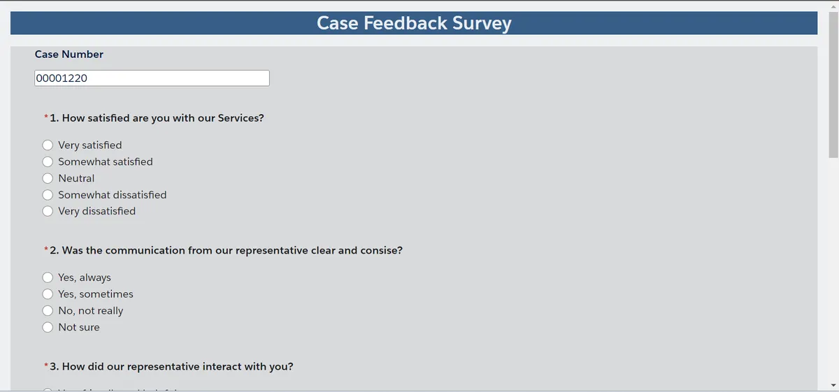 Agent Performance Survey — screenshot from the Salesforce AppExchange listing