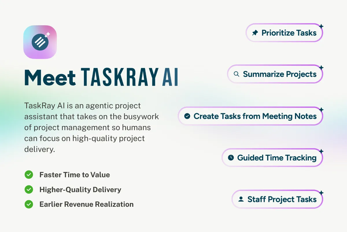 Agentic Project Management: TaskRay AI — screenshot from the Salesforce AppExchange listing