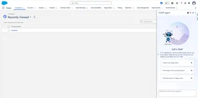 AI for Stock, Inventory & Warehouse Management | Stapp AI for Salesforce — screenshot