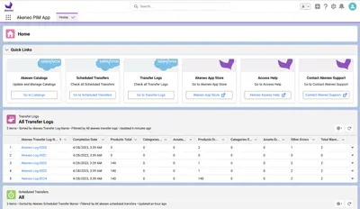 Akeneo PIM App for Salesforce for Salesforce — screenshot