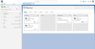 Alex - A Kanban App for Salesforce — screenshot