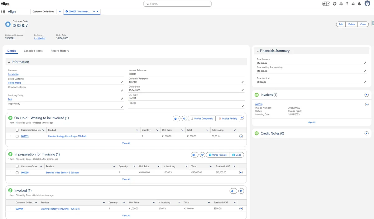 Align — screenshot from the Salesforce AppExchange listing