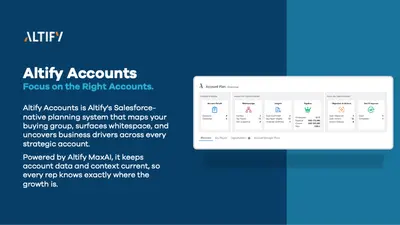 Altify Accounts | AI-Guided Account Planning, 100% Salesforce Native for Salesforce — screenshot
