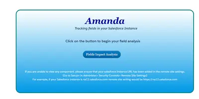 Amanda for Salesforce — screenshot