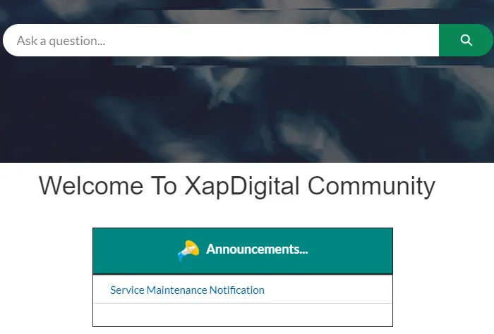 Announcement App — screenshot from the Salesforce AppExchange listing