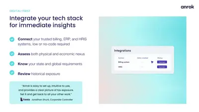 Anrok | Tax automation for Salesforce Revenue Cloud for Salesforce — screenshot