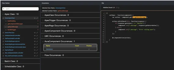 Apex Dependency — screenshot from the Salesforce AppExchange listing