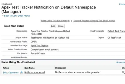 Apex Test Tracker for Salesforce — screenshot