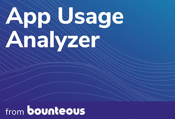 App Usage Analyzer from Bounteous — screenshot from the Salesforce AppExchange listing