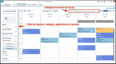 Appointiv - appointment scheduling app for Salesforce for Salesforce — screenshot