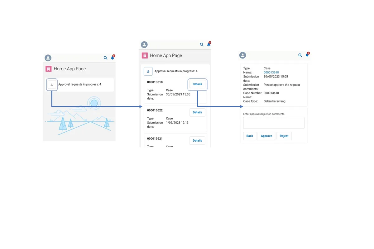 Approval Component — screenshot from the Salesforce AppExchange listing