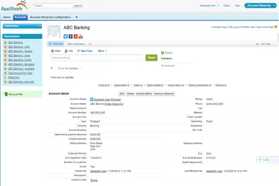 AppShark Account Hierarchy Package for Salesforce — screenshot