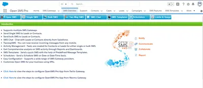 AppShark Open SMS Pro for Salesforce — screenshot